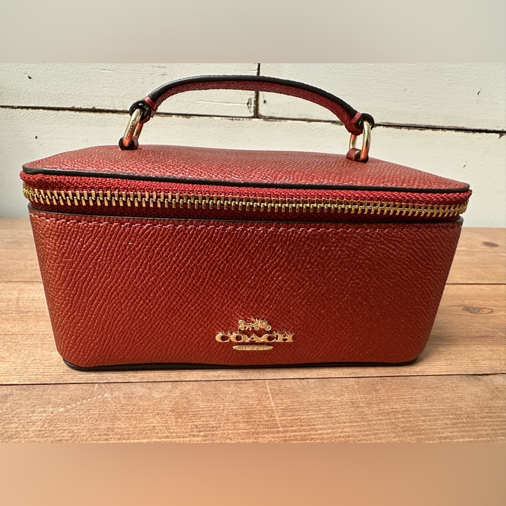 Coach Vanity Case Metallic Currant F37568
